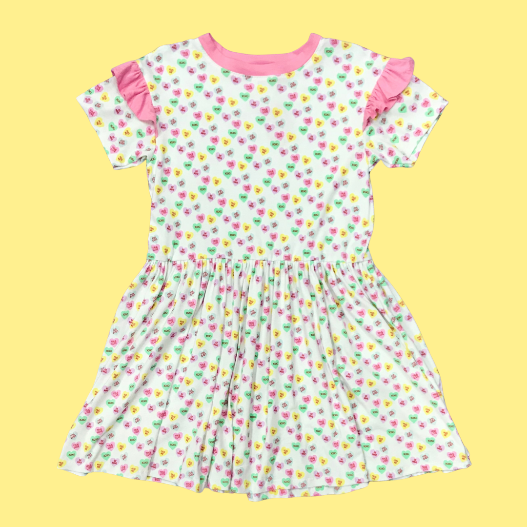Conversation Hearts Dress By Miss Alphabet Kei Collective
